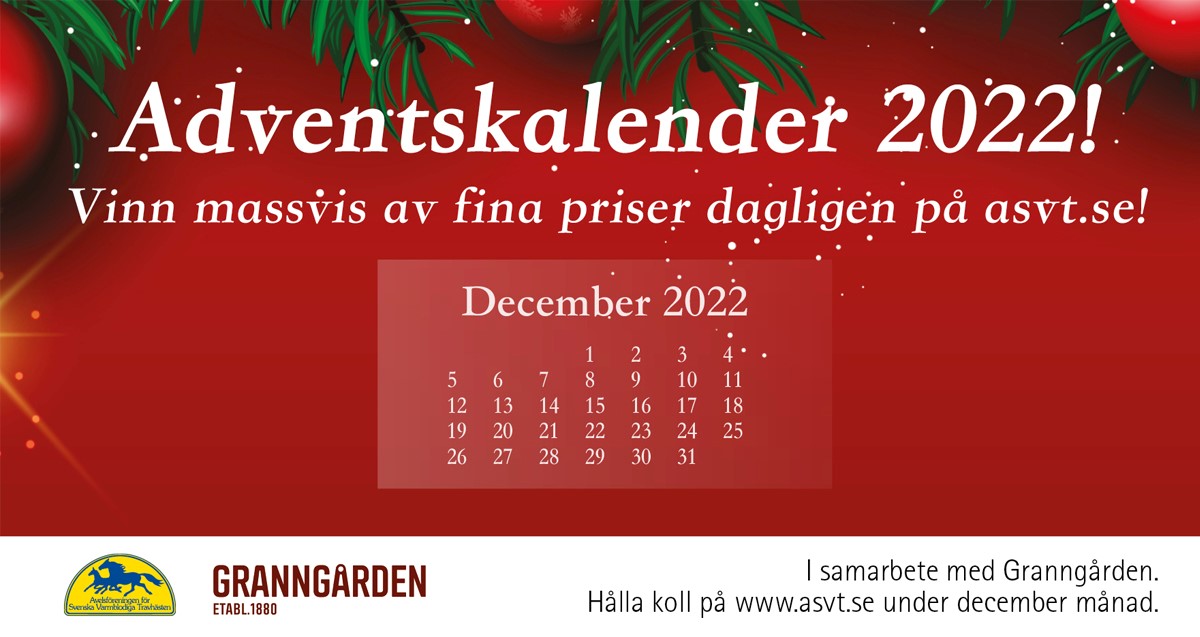 Vi är i fullgång med arbetet till ASVT:s julkalender 2022!